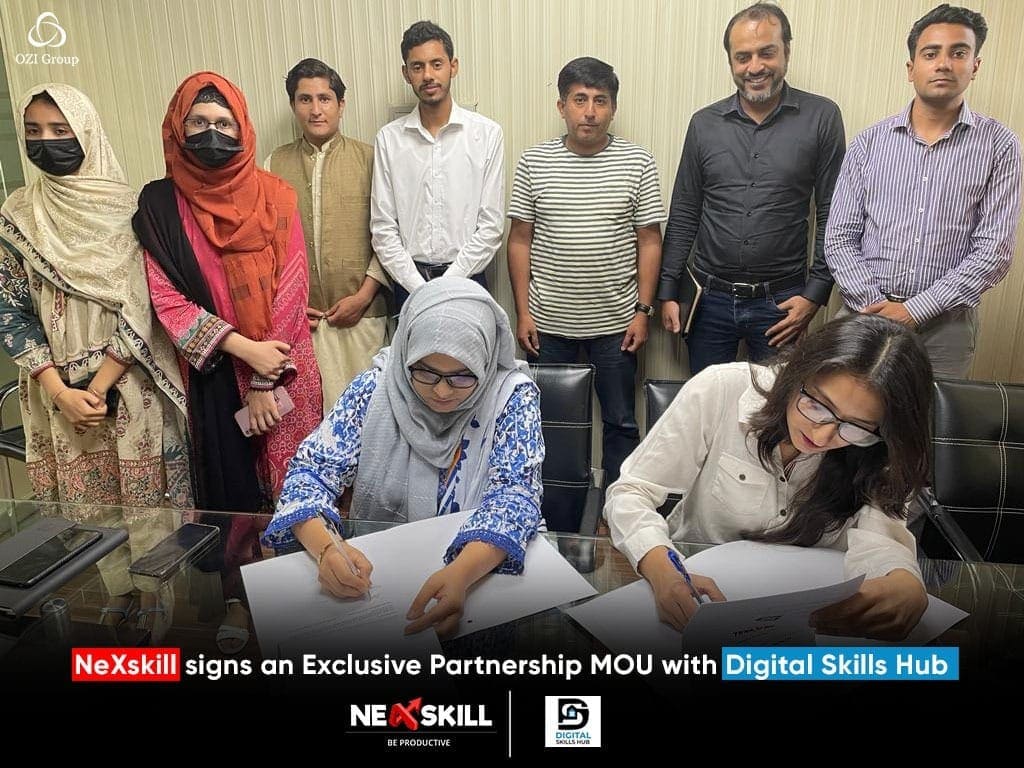 NeXskill signed mou with digital skills hub​