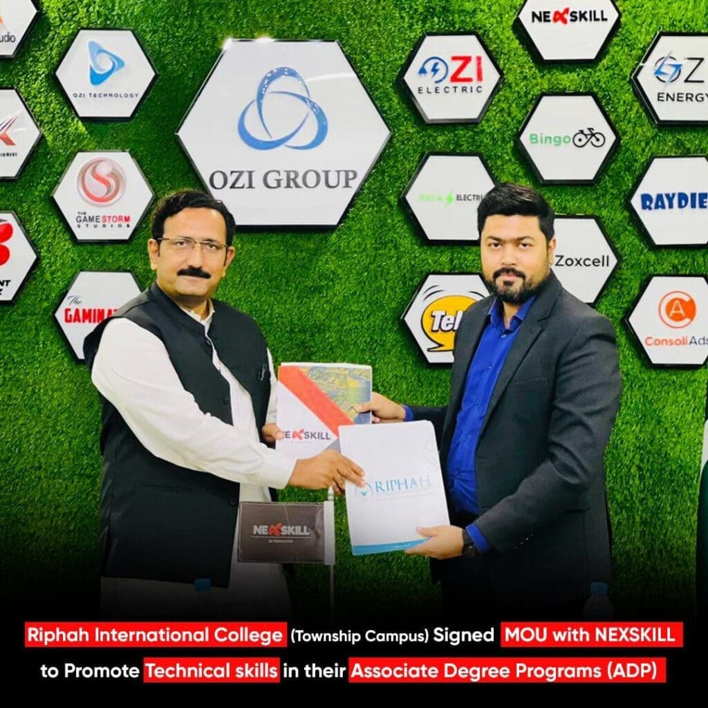 NEXSKILL SIGNED MOU WITH RIPHAH INTERNATIONAL COLLEGE​